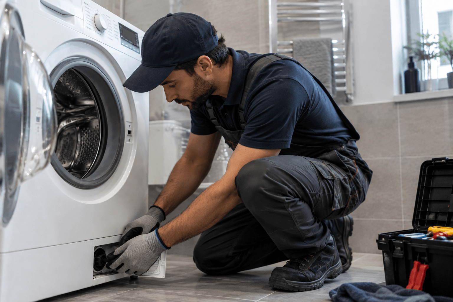 Professional appliance repair technician